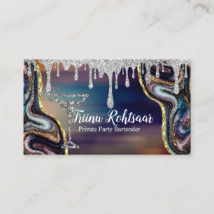 Private Party Bartender Business Card