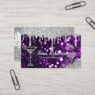Private Party Bartender Business Card