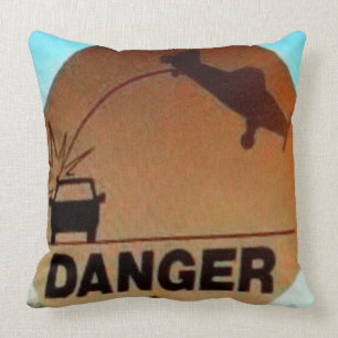 Private Pilot's Pillow: DANGER! Throw Pillow