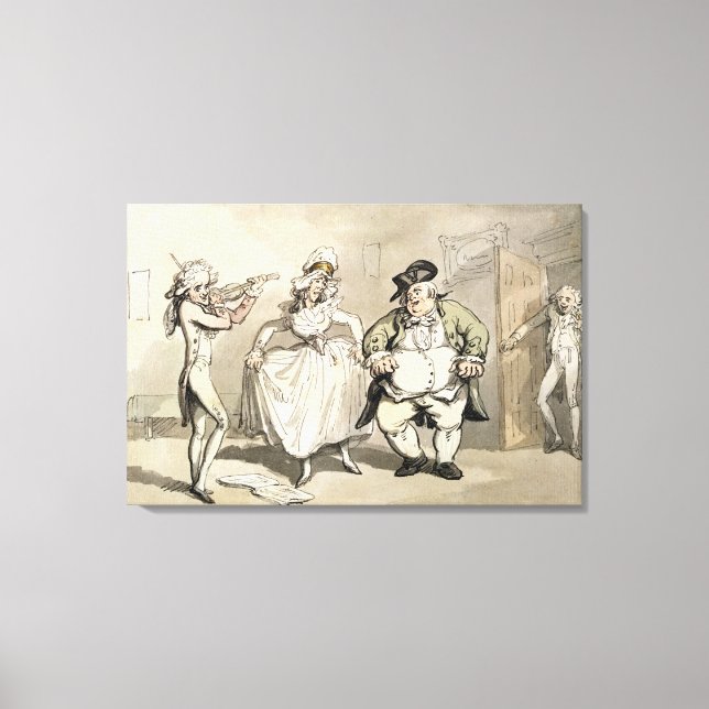 Private practice previous to the ball, from 'Scene Canvas Print (Front)