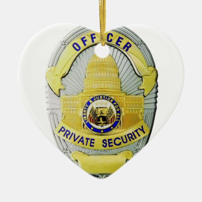 Private Security Ceramic Ornament (Front)