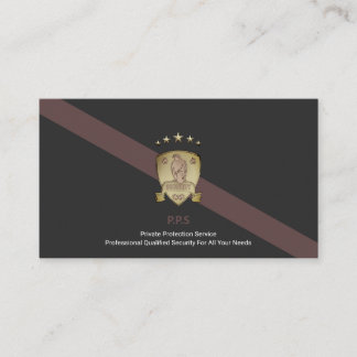 Private Security Service Business Card