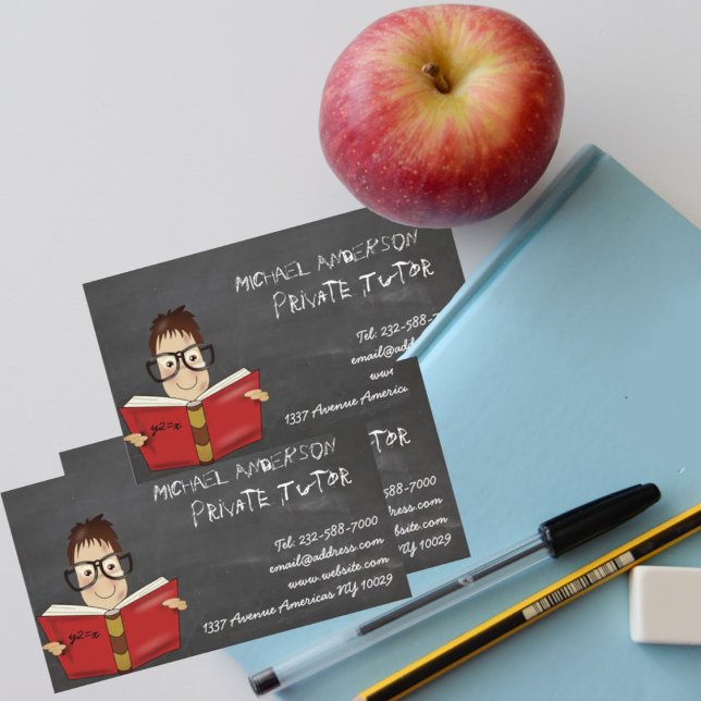 Private tutor and teaching business card (Creator Uploaded)
