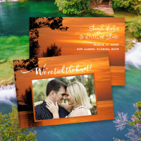 Private Wedding Sunset Photo Annoucement