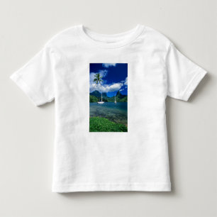 Private yachts anchored in Opunohu Bay on the Toddler T-shirt