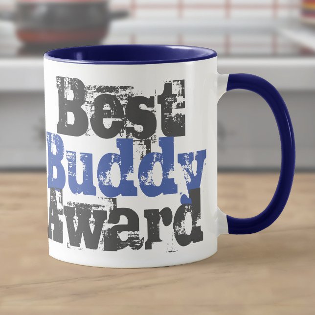 Prix Best Buddy en Mug bleu et gris (Créateur téléchargé)
