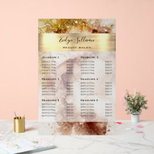 Prix de l'aquarelle Parties scintillant or Brown