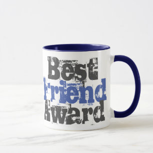 Prix du meilleur ami en Mug bleu et gris