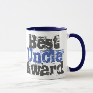 Prix du meilleur oncle en Mug bleu et gris