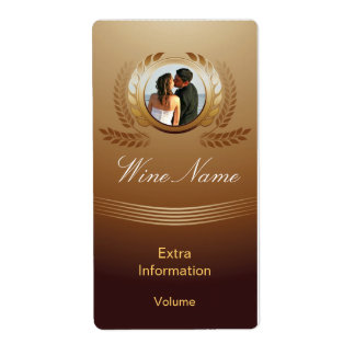Prix Wine Étiquette Gold Wine Avec Baisers