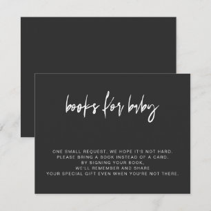 PRIYA Modern Edgy Black Books for Baby Card