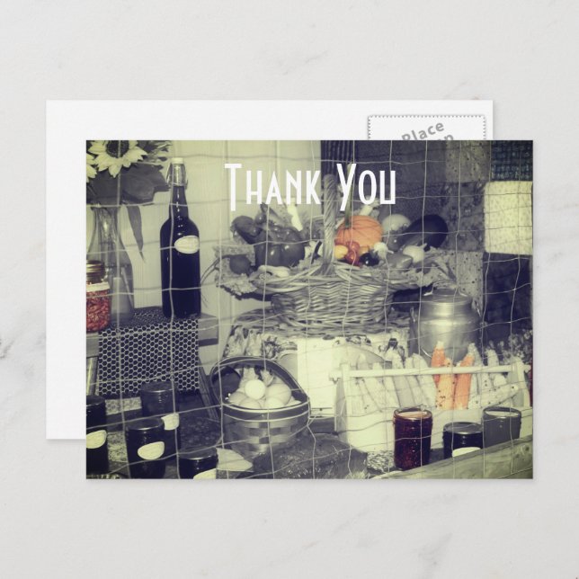 Prize Produce Country Fair Thank You  Postcard (Front/Back)