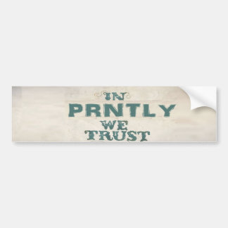 Prntly Bumper Sticker