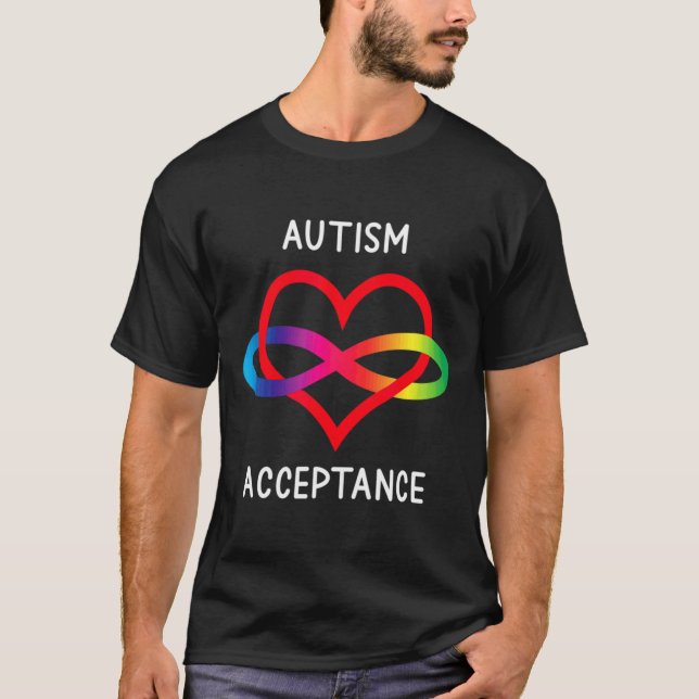 Pro Acceptance Neurodiversity For Infinity Autism  T-Shirt (Front)