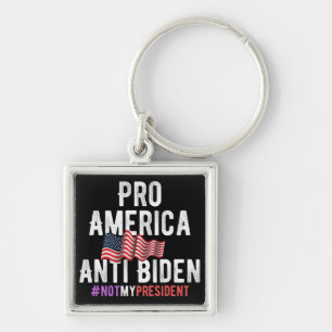 PRO AMERICA ANTI BIDEN KEYCHAIN
