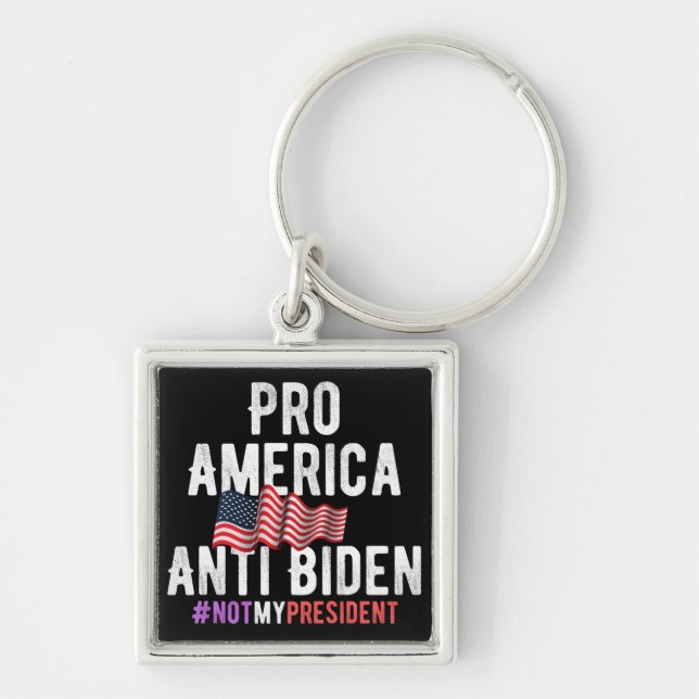 PRO AMERICA ANTI BIDEN KEYCHAIN (Front)