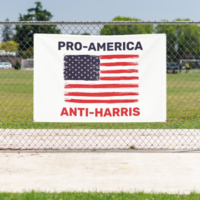 Pro America Anti Harris Customized Banner (Insitu)