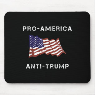 Pro-america Anti-trump American Usa Flag Mouse Pad