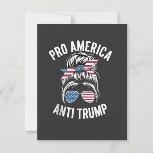 Pro-America Anti-Trump American USA Flag Resist Holiday Card
