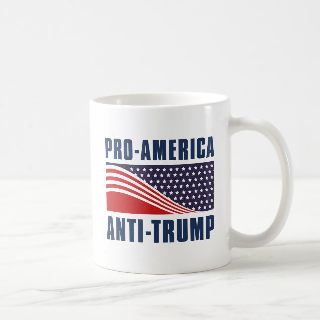 Pro- America Anti Trump Coffee Mug (Right)
