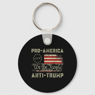 Pro-america Anti-trump We The People Anti Trump Keychain