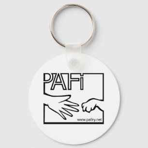 Pro Animals Finland BW Logo Keychain