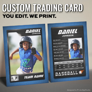 PRO Baseball Card with Stats Player Trading Card 