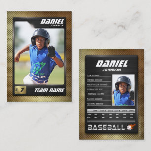 PRO Baseball Card with Stats Player Trading Card