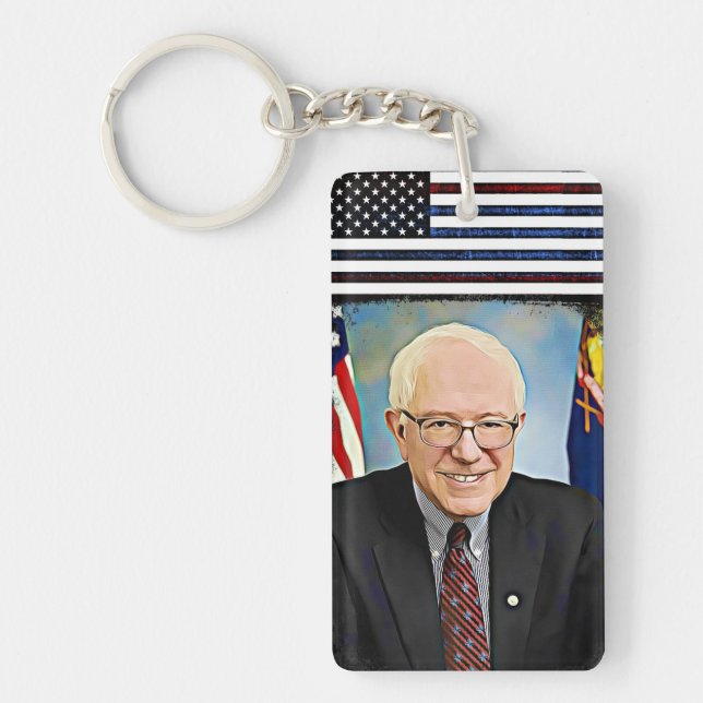 Pro Bernie Sanders Support Key Chain (Front)