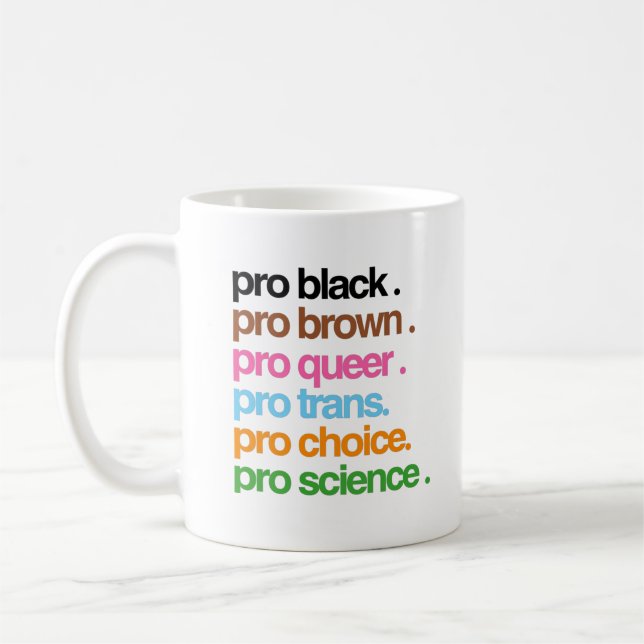 Pro Black Pro Brown Pro Queer Coffee Mug (Left)