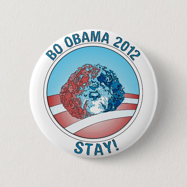 Pro-Bo Obama Dog 2012 2 Inch Round Button (Front)