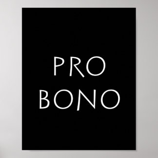 Pro bono poster