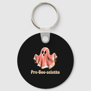 Pro Boo Sciutto Funny Italian Halloween Ghost Pros Keychain