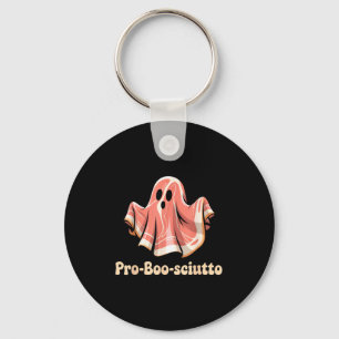 Pro Boo Sciutto Funny Italian Halloween Ghost Pros Keychain