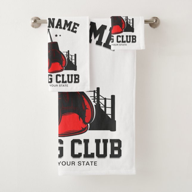 Pro Boxer AJOUTER NOM Gants rouges Boxer Ring Trai (En situation)