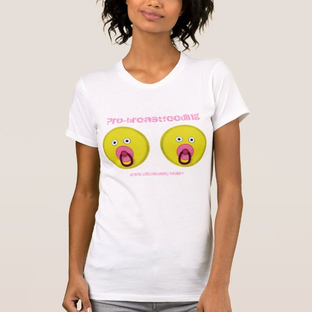 Pro-breastfeeding funny t-shirt design (Front)