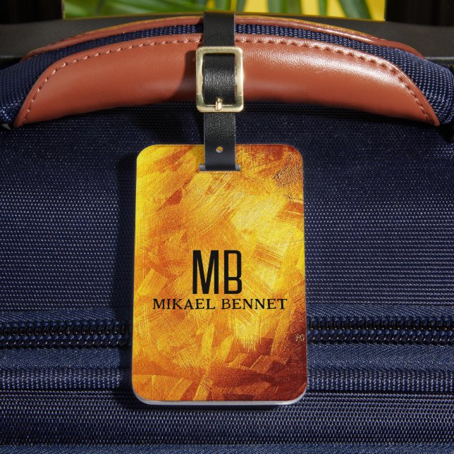 PRO Brushed Metallic Luggage Tag (Front Insitu 2)
