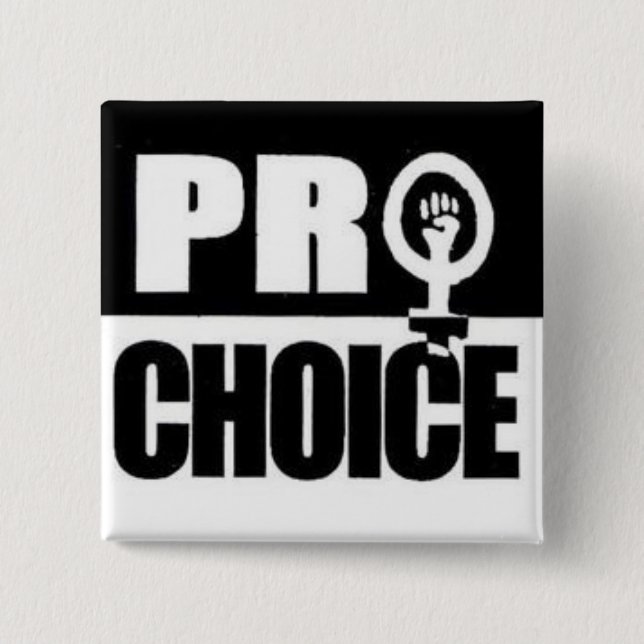 Pro-choice 2 Inch Square Button (Front)
