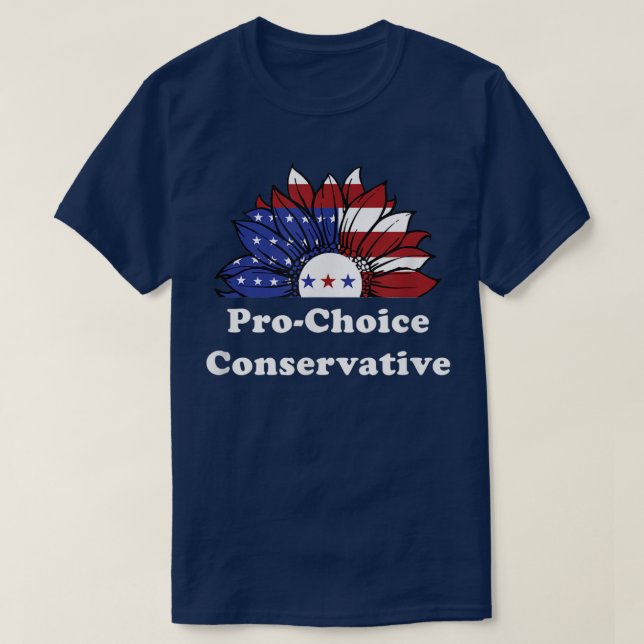 Pro Choice Conservative Womens Rights Feminism Rep T-Shirt (Design Front)