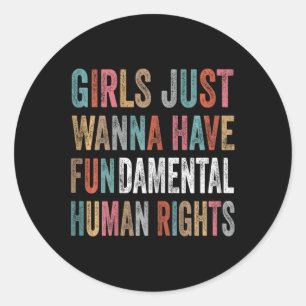 Pro Choice Feminist 2 Classic Round Sticker