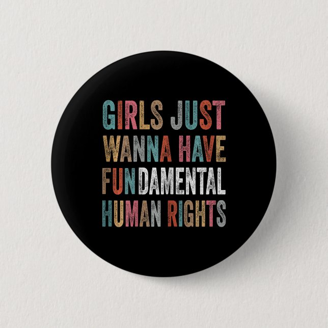Pro Choice Feminist 2  Inch Round Button (Front)