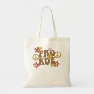 Pro Choice Feminist Peace Love & Reproductive Righ Tote Bag