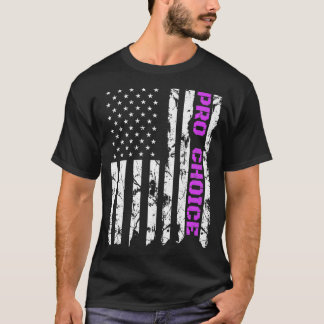 Pro Choice, Patriotic Purple American Pro Abortion T-Shirt