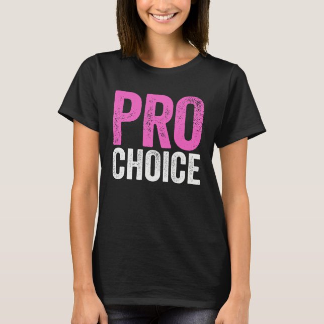 Pro Choice Pro Roe Pink Mind Your Own Uterus T-Shirt (Front)