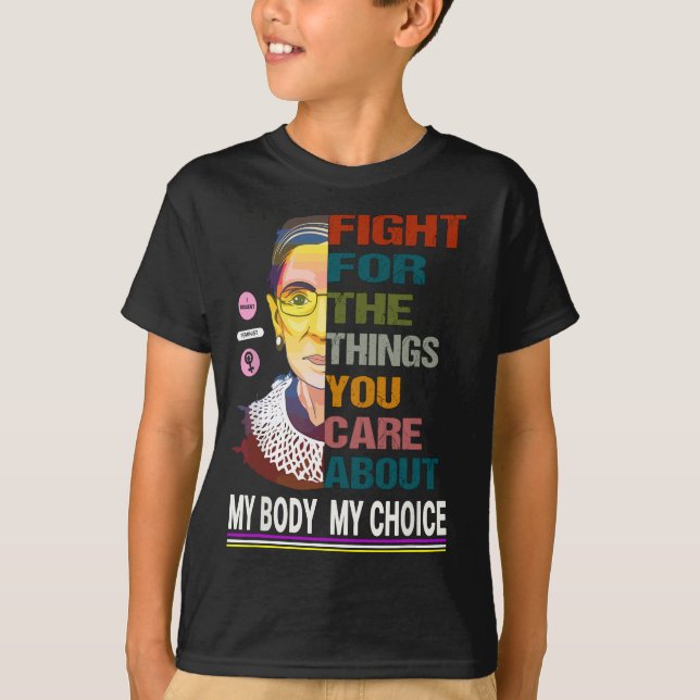 Pro Choice Womens Ruth Bader Ginsburg Protest Marc T-Shirt (Front)