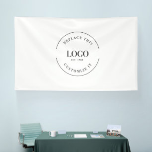 Pro Custom Large Logo Company Branding Simple Banner
