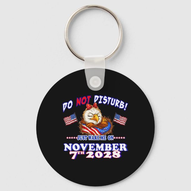 Pro Democracy Fourth July 4th Sarcastic Election E Keychain (Front)