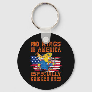 Pro-democracy No Kings In America Especially Chick Keychain