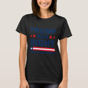 Pro Donald Trump 2024 Funny Trump Was Right About  T-Shirt