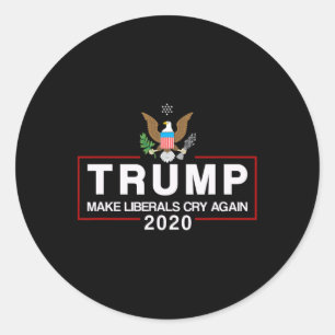 Pro Donald Trump Election Republican Gop  Classic Round Sticker